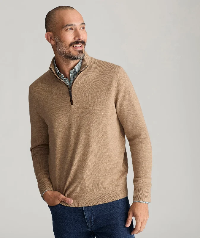 Get ready for the season with exclusive savings on trendy clothes.  Merino Wool Quarter-Zip Sweater