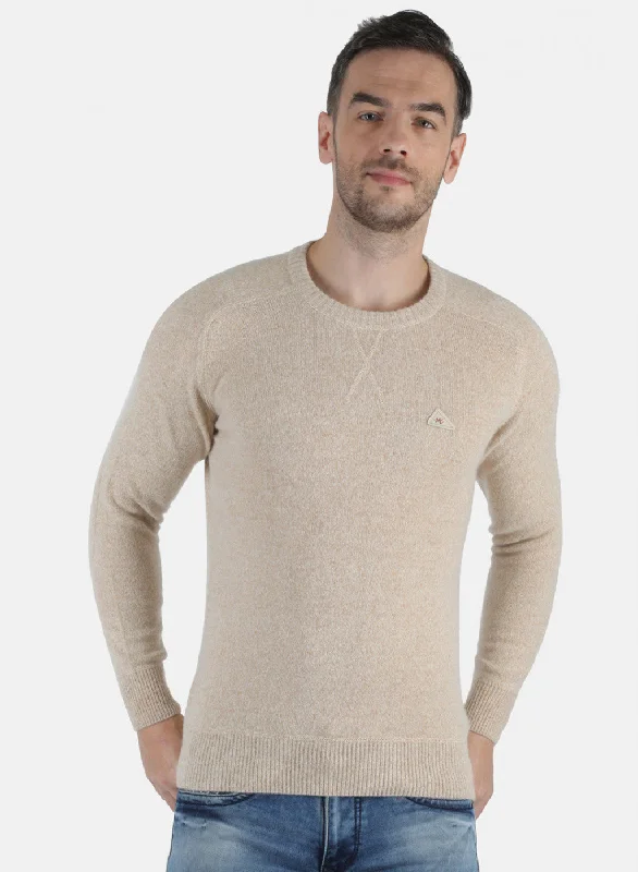 Top-rated clothing on sale – Shop now and get up to 80% off!  Men Beige Solid Pullover