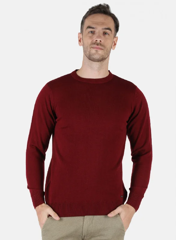 Men’s fashion sale – new deals added every day!  Men Maroon Solid Pullover