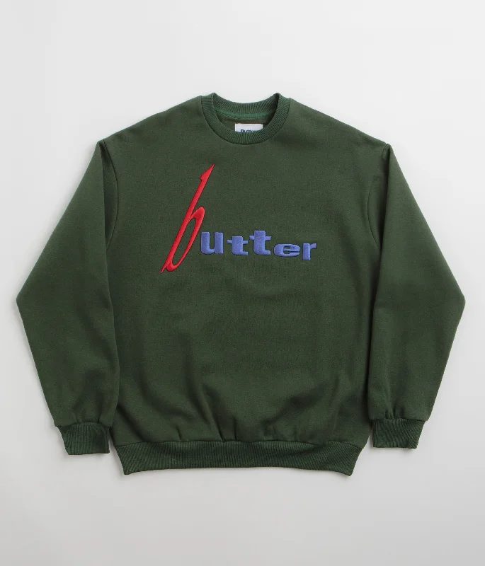 Shop new arrivals in clothing and save – Butter Goods Device Crewneck Sweatshirt - Dark Green Shop new arrivals in clothing and save – Butter Goods Device Crewneck Sweatshirt - Dark Green