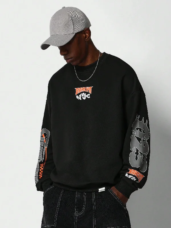 Find your perfect fit at the best prices – Clothing deals now on sale.  Crew Neck Sweatshirt With Sleeve Racer Detail Graphic