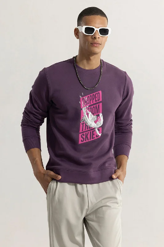 Shop online now for exclusive savings on men’s clothing. Dropped From The Skies Purple Sweatshirt Shop online now for exclusive savings on men’s clothing. Dropped From The Skies Purple Sweatshirt
