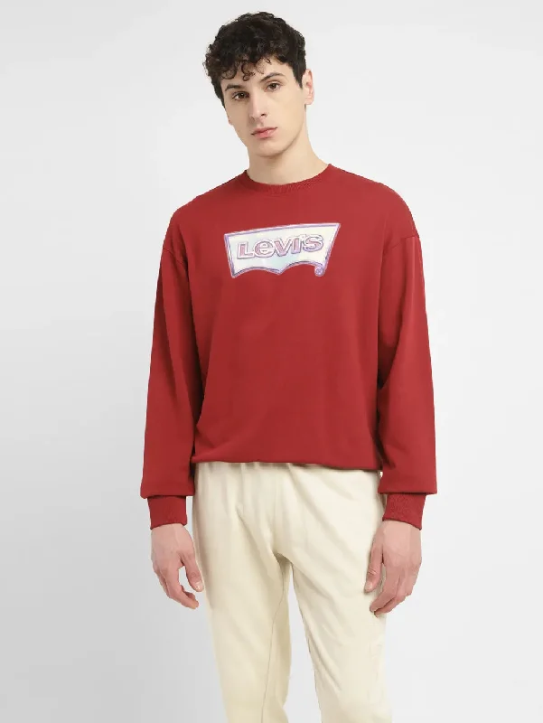 Big discounts  – Shop now for amazing deals.  Men's Brand Logo Maroon Crew Neck Sweatshirt