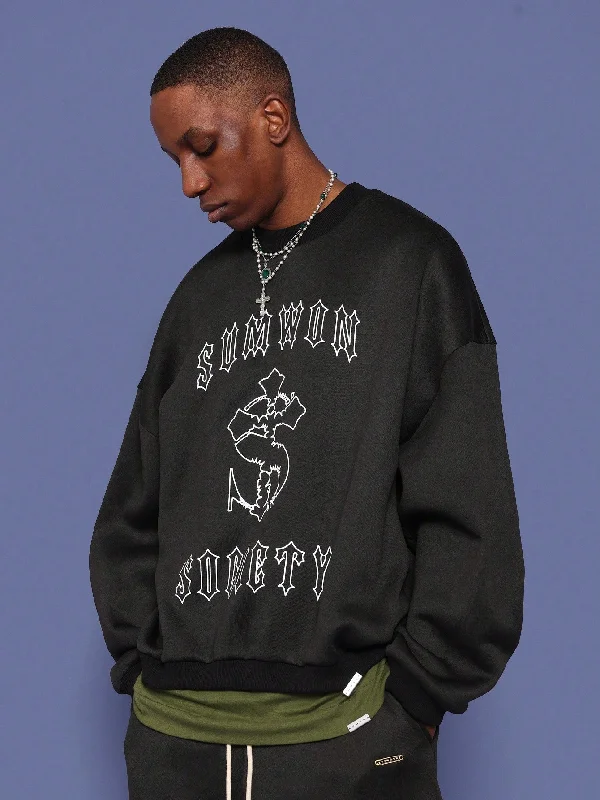 Hurry, the best clothing deals won’t last – Shop now for major savings.  Oversized Fit Sweatshirt With Cross Detail Graphic Print Halloween
