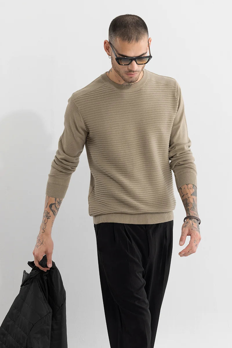 Don’t wait – shop the biggest sale of the season on men’s clothing!  Wabble Line Beige Sweater