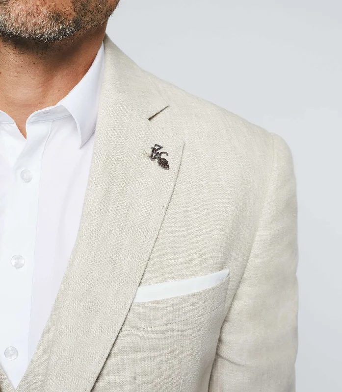 Shop affordable clothing for all occasions –  Veste séparable en lin beige "Cielo"