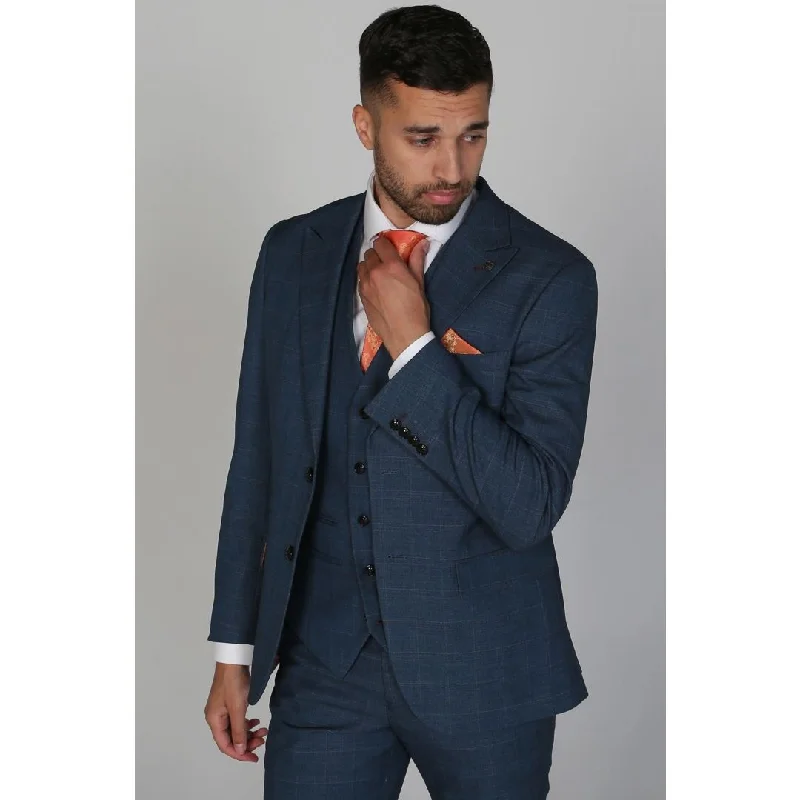 Shop online now for exclusive savings on men’s  clothing.  Viceroy - Men's Blue Check Blazer