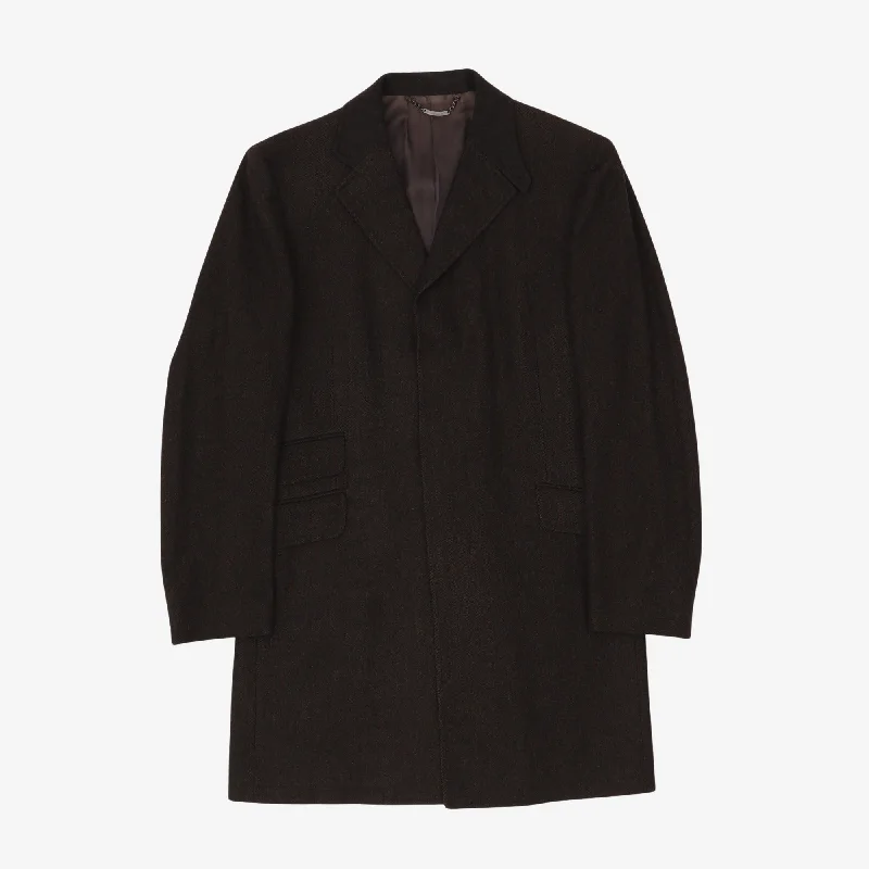 Huge deals on men’s clothing – Limited-time only!  Wool Herringbone Long Coat