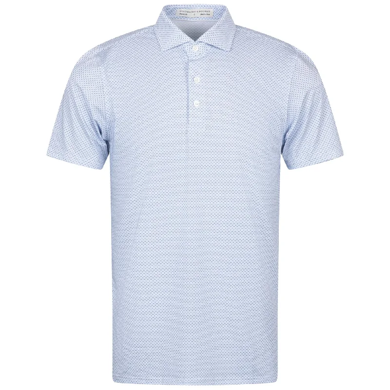 Shop the best clothing sale – Limited-time offer.  The Simmons Polo White/Aberdeen Blue/Skye - AW24