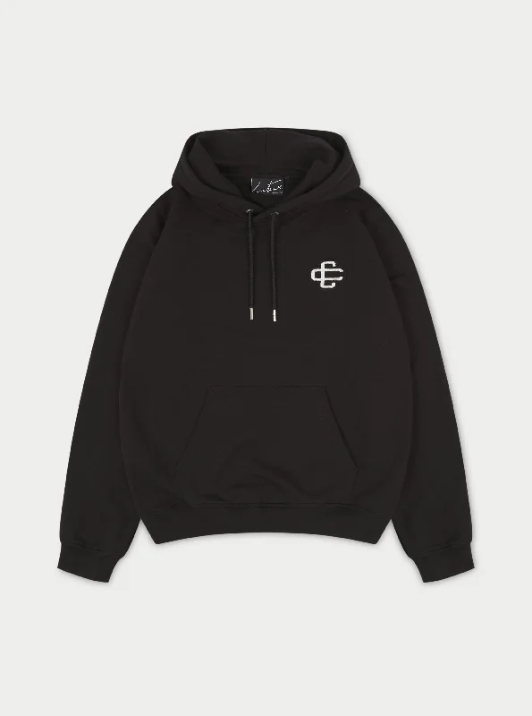 Shop the latest men's clothing trends at a fraction of the price.  EMBLEM SLIM FIT HOODIE - BLACK