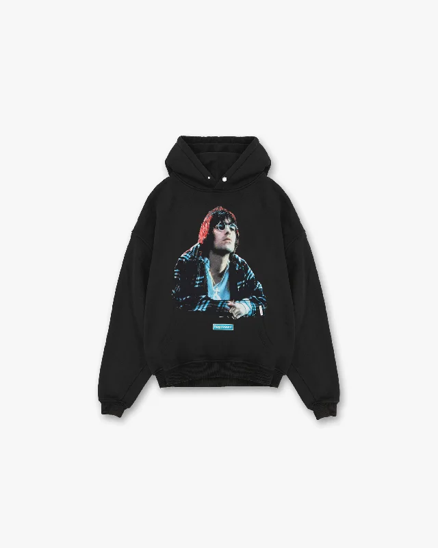 Get ready for the season with exclusive savings on trendy clothes.  Represent x Liam Gallagher Maine Road Hoodie - Off Black